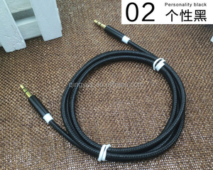 2เมตรรถ <span class=keywords><strong>Aux</strong></span> <span class=keywords><strong>สาย</strong></span>ร้อนขายโลหะที่มีสีสันถักไนล่อน3.5มิลลิเมตรสายสัญญาณเสียง,ชายกับชาย <span class=keywords><strong>Aux</strong></span> <span class=keywords><strong>สาย</strong></span> - Product Image 3