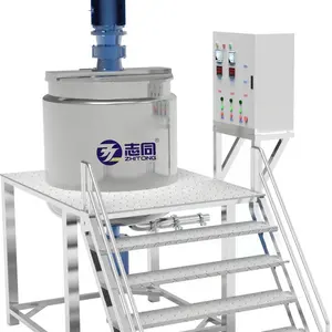 ZT-1000L Roestvrijstalen Reactieketel/Shampoo/Wasmiddel Mixermachine/Manteltank Met Schraperroerder