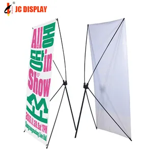 X Banner Stand X Stand Display Banner 1 pz/borsa in tessuto non tessuto di alta qualità Banner retrattile, alluminio interno ed esterno
