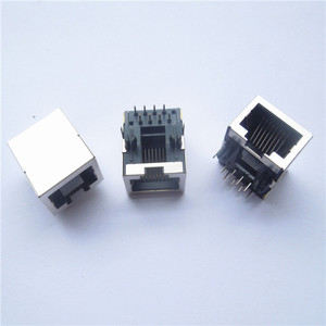 RJ45 Connecteur 10P8C EMI Ultra-mince Ultra-Faible Profil Type Étiquette-Vers Le Bas Ind Temp - Product Image 6