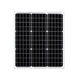 太阳能电池板18V/40w玻璃太阳能电池板，带接线盒