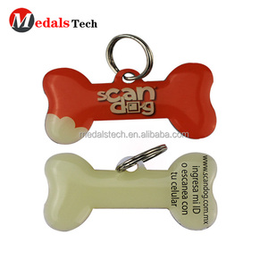 Promotionnel aluminium métal <span class=keywords><strong>impression</strong></span> logo <span class=keywords><strong>QR</strong></span> <span class=keywords><strong>code</strong></span> tag pour animaux de compagnie avec un nombre différent - Product Image 6