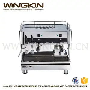 Geç model paslanmaz çelik dokunmatik ekran çift grup ticari espresso kahve makinesi/kahve makinesi zarif