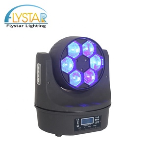 Pièces centrales de décoration de mariage 15W, Led <span class=keywords><strong>lavage</strong></span>, 4 en 1, yeux d'abeille, Mini faisceau, tête mobile, 6 pièces - Product Image 6