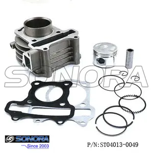 GY6 Cylindre Kit 52.4mm 50cc Scooter LongJia PIÈCES DE RECHANGE Jonway Baotian ZNEN Benzhou Wangye Dihao (P/N:ST04013-0049) PIÈCES DE RECHANGE