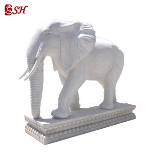 石像白い大理石象 - Product Image 4