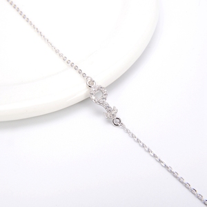 ZHILIAN vente en gros 925 Bracelet en argent Sterling chaîne à maillons bijoux fins pour femmes Bracelet <span class=keywords><strong>réglable</strong></span> <span class=keywords><strong>ancre</strong></span> - Product Image 2