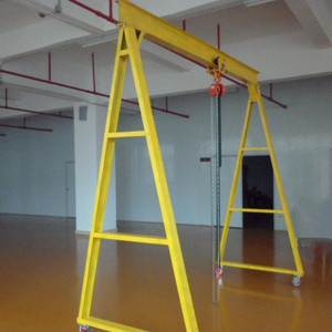 Portal Soort Kleine Portaalkraan Frame 1ton Met Mobiele Einde Truck 1500Kg 8M Gemakkelijk Bediend Ligger Portaalkraan elektrische Takel 2-8M - Product Image 4