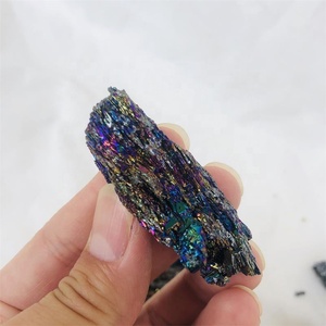 Commercio all'ingrosso piccolo <span class=keywords><strong>cristallo</strong></span> di Carborundum grezzo 7 colori miniera arcobaleno Astralite Moissanite <span class=keywords><strong>ematite</strong></span> per pendenti - Product Image 4
