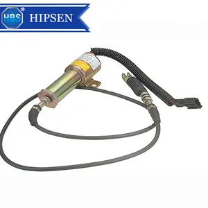 挖掘机发动机燃料关闭停止电磁阀 OEM 11e-60100-24 Daewoo Dansoon DH220-5