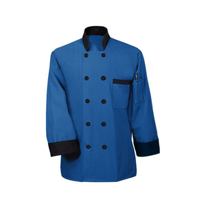 Nuovo Design Divisa da Chef Nera con Colletto, Giacca e Pantaloni da <span class=keywords><strong>Cuoco</strong></span>, Uniforme da Cucina, Set Completo da Chef - Product Image 3