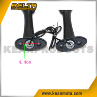 Pour SUZUKI Moto Arrière Rétroviseurs Noirs Avec Ambre LED Lumière Clignotants Pour GSXR 600/750 1000