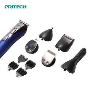 PRITECH Logo Tondeuse à cheveux électrique pour le nez Ensemble de tondeuse à cheveux, professionnel personnalisé manuel pour hommes acceptable 6 en 1 - Product Image 4