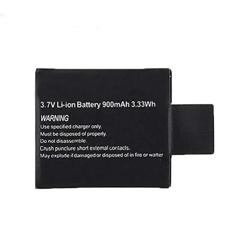 2017 most popular rechargeable lithium battery 900mah for eken h9r h8r V8S sj4000 sj5000 sj6000 sj7 action camera accessories