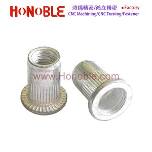 Tuerca de remache redonda hexagonal de <span class=keywords><strong>aluminio</strong></span> de acero niquelado de zinc azul de color de fábrica - Product Image 4