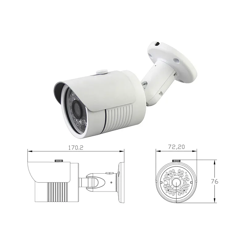 1/3" SONY 1.3 Megapixel Sensor 720P 1000TVL Low Illumination OSD IR-CUT 3D NR Digital Zoom UTC Camera