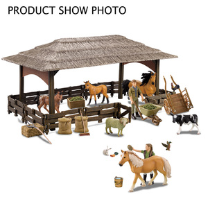 2019 <span class=keywords><strong>animali</strong></span> di plastica di buona qualità caldi giocattoli Happy Farm Set Toys - Product Image 3