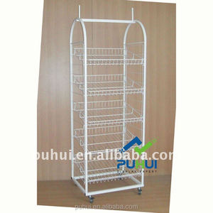 Siêu Thị Pop Khuyến Mãi Thép Lịch Thi Đấu Số Lượng Lớn Thực Phẩm Snack Hiển Thị Dây Giỏ Chủ Kim Loại Lưu Trữ Giá - Product Image 5