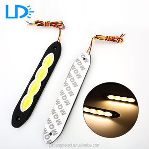 12 mois garantie flexible led cob orange couleur drl éteindre les lumières - Product Image 1