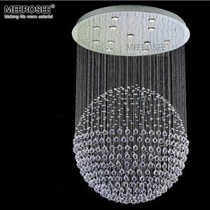 Lámpara <span class=keywords><strong>de</strong></span> <span class=keywords><strong>Techo</strong></span> <span class=keywords><strong>de</strong></span> <span class=keywords><strong>Cristal</strong></span> Redonda para Vestíbulo, Comedor, Forma <span class=keywords><strong>de</strong></span> <span class=keywords><strong>Bola</strong></span> <span class=keywords><strong>de</strong></span> <span class=keywords><strong>Cristal</strong></span> K9, Iluminación Decorativa para el Hogar MD81761-L13 - Product Image 3