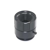 Lente de 3MP y 12 mm con Montura CS F1.4 para Cámara de Seguridad CCTV, Lente de Enfoque Fijo Compatible con IR de 1/2.5 Pulgadas