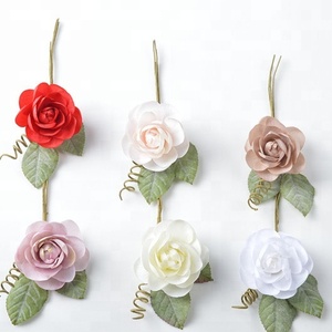 Rosa singola artificiale per la decorazione del regalo - Product Image 1