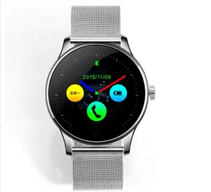 Lemfo-montre connectée, moniteur de fréquence cardiaque avec whatsapp k88h, smartwatch étanche, avec écran rond IPS 1.22 ", MTK2502, avec garçons et filles