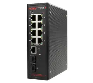 Onv Merek 8 10/100 M Port Industri Ethernet Managed Switch untuk IP Camera (IPS31108FM)