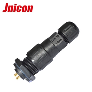 Jnicon m16 ip68 תקע 2 + 4 פינים לוח הר מחבר חשמל חיצוני עמיד למים - Product Image 3