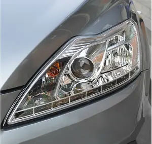 DLAND 2009 Lampu Depan Lengkap FOCUS ANGEL EYE V3, dengan LED Sobek Mata dan Proyektor HID BI-XENON, untuk FORD