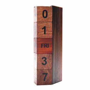 Vendite calde di moda manualmente calendario cubo di legno, calendario creativo calendario perpetuo fai da te - Product Image 4