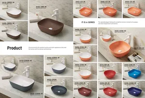 Fabricante de Louças sanitárias China Cerâmica Acima do Balcão Bacia Arte