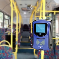 Bus nfc lecteur de carte à puce transports validateur de billet de paiement sans contact machine avec le plus petit scanner de code barres