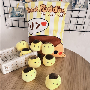 Japanese Food Toy Pillows 8 Cute <strong>Mini</strong> Stuffed Pudding Chicks <strong>Dinosaures</strong> Piggies Unicorns Per Food Pillows - Product Image 3