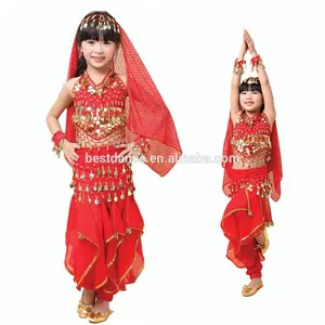 BestDance Children Girls' Belly Dance Performance Top & Harem Pants School Halloween Costume