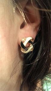Di Modo caldo di 1 Pair Delle Ragazze Delle Donne Coreano Vintage Charme in Bianco e Nero Semplice Cavo Dei Monili Degli Orecchini Regalo di trasporto libero - Product Image 6