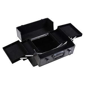 Aluminum <strong>Makeup</strong> Train Case Large 6 Tray Professional Cosmetic <strong>Makeup</strong> <strong>Box</strong> - Product Image 4
