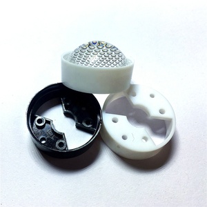 Superficie de rayas <span class=keywords><strong>23mm</strong></span> Pmma 1W 3W 5W Led lente asférica 60 grados - Product Image 3