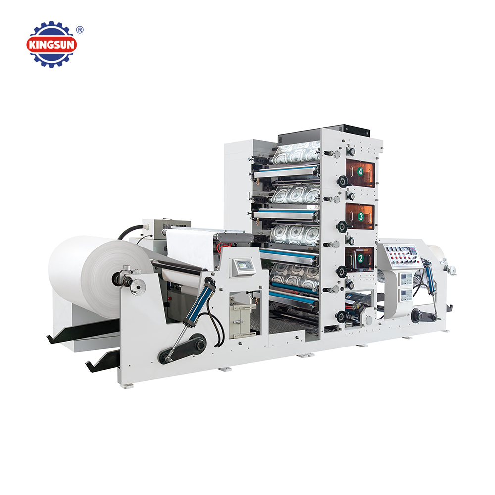 FP-850B бумажного стаканчика 4 вида цветов флексографическая печатная машина