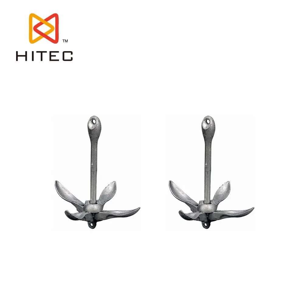 Type A and B Hot Dipped Galvanized ship boat Small grapnel Folding Anchor with Chain Kit