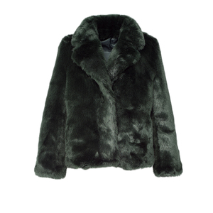 Blouson court en <span class=keywords><strong>fausse</strong></span> <span class=keywords><strong>fourrure</strong></span> pour femmes, tendance, chaud, personnalisé, vente en gros - Product Image 1