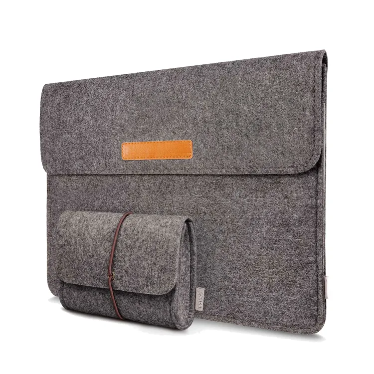Felt Laptop Sleeve Case Bag with Elastic Band for 11 13 15 inch MacBook Air Pro Retina