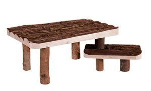 Di legno naturale uccello pesce persico pappagallo giocattolo Y pesce persico in gabbia Trixie di Vita Naturale Sitzstange Y-Forma, 20 cm/diametro 15 millimetri - Product Image 4