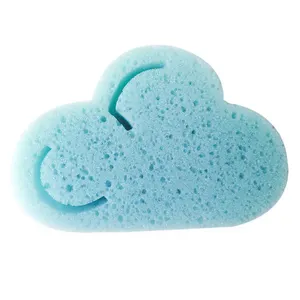 구름 모양 해초 아기 목욕 스폰지 바디 청소
