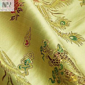 Текстиль Nanyee, тканая жаккардовая ткань в восточном стиле с золотым Драконом - Product Image 6