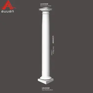 LC1036W Außen säulen und Säulen Kunststoff Römische Säule Dekorative Römische Säulen