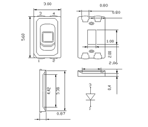 Cao lumens RoHS bố trí 5730 5630 0.5 Wát 1 Wát màu đỏ vàng 620nm SMD <span class=keywords><strong>LED</strong></span> chip Epistar bề mặt gắn kết <span class=keywords><strong>Led</strong></span> Chip - Product Image 4