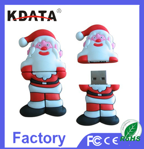 USB 2.0 Logo Personnalisé Lecteur Flash Avec De Noël Santa Claus Forme - Product Image 6