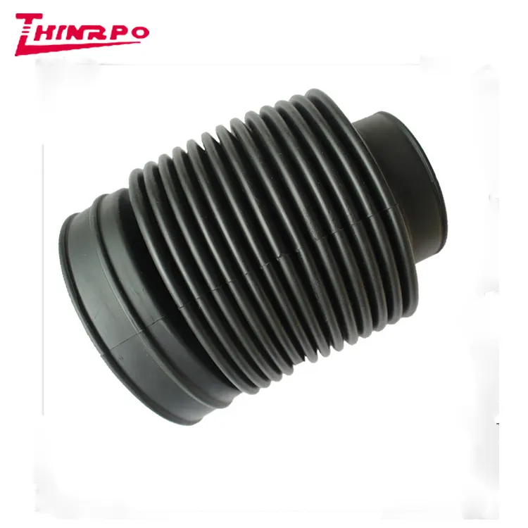 China custom molded silicone rubber product/EPDM rubber bellow/stretch dust proof industry used molded rubber bellow hose