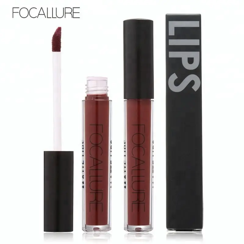 Focallure Lipstik Matte Cair, Lip Gloss Cair Matte Beludru Alami, Perusahaan Mencari Distributor Kosmetik